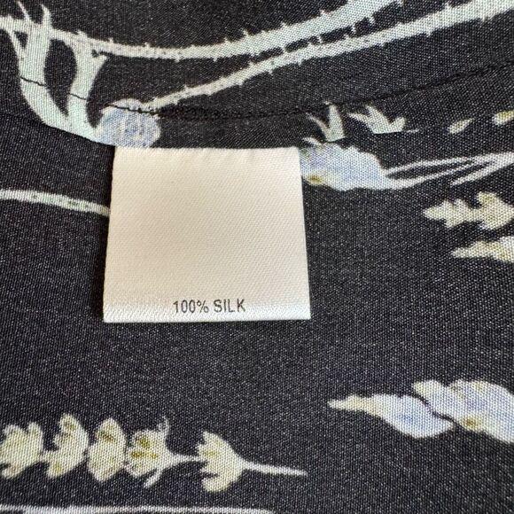 Tucker Vogue Fall 2018 collection 100% silk floral button down midi dress XS - Picture 7 of 11